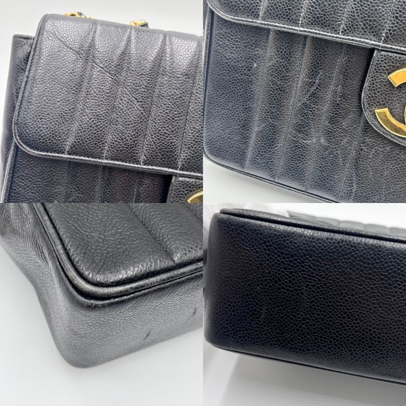 Chanel Shoulder Bag Women Mademoiselle Double Chain Coco Mark Turnlock Shoulder