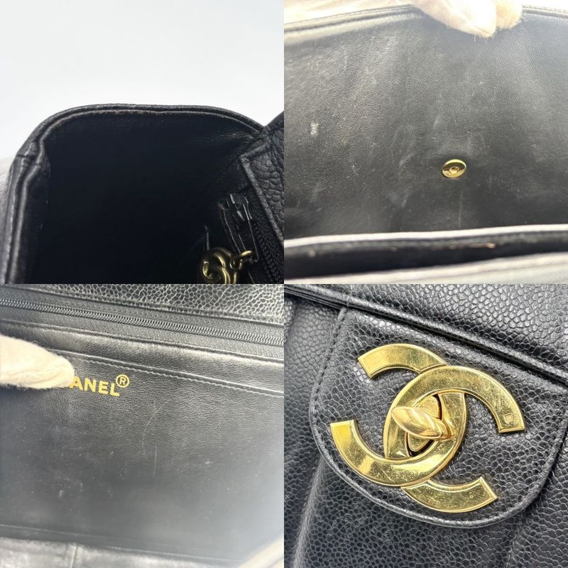 Chanel Shoulder Bag Women Mademoiselle Double Chain Coco Mark Turnlock Shoulder