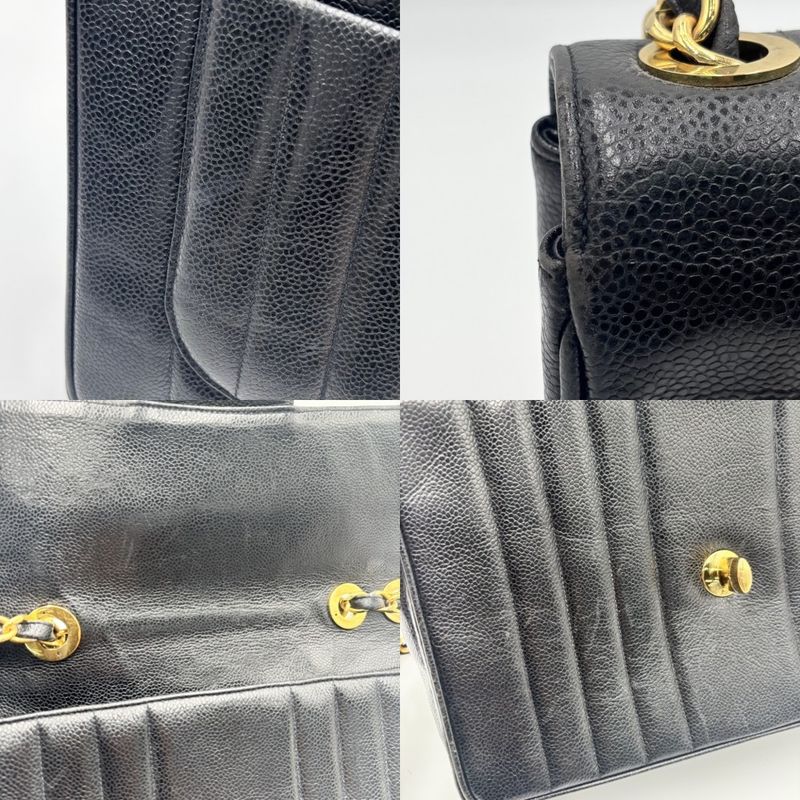 Chanel Shoulder Bag Women Mademoiselle Double Chain Coco Mark Turnlock Shoulder