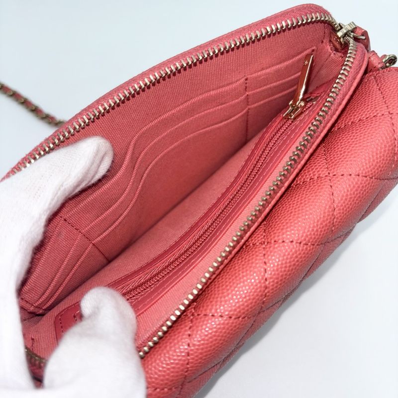 Chanel Chain Wallet Women Matelasse Shoulder Pouch Shoulder Crossbody Coco Mark