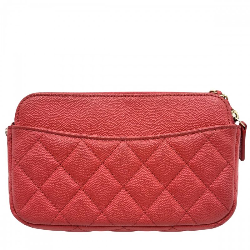 Chanel Chain Wallet Women Matelasse Shoulder Pouch Shoulder Crossbody Coco Mark