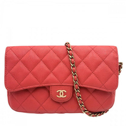 Chanel Chain Wallet Women Matelasse Shoulder Pouch Shoulder Crossbody Coco Mark