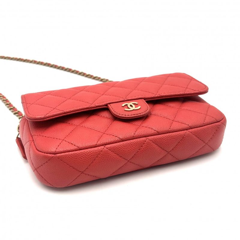 Chanel Chain Wallet Women Matelasse Shoulder Pouch Shoulder Crossbody Coco Mark