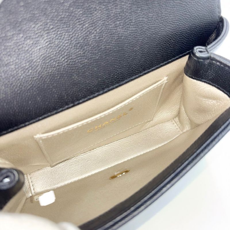 Chanel Waist Bag Women Body Bag Small Turnlock Coco Mark Bag Chanel Caviar Skin