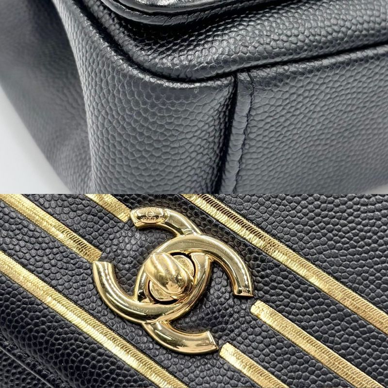 Chanel Waist Bag Women Body Bag Small Turnlock Coco Mark Bag Chanel Caviar Skin