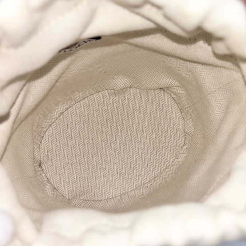 Loewe Shoulder Bag Women's Anagram Beehive Bamboo Bag Basket Shoulder Beige Bag