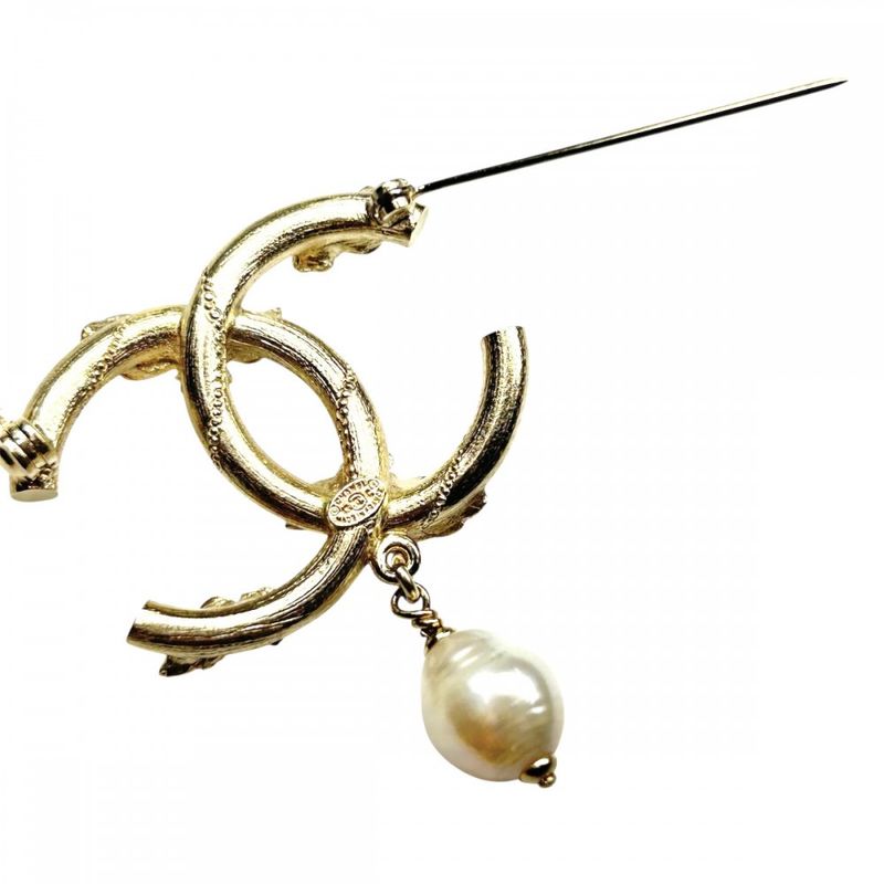 Chanel Brooch Ladies Coco Mark Coco Accessories Flower Chanel GP Rhinestone