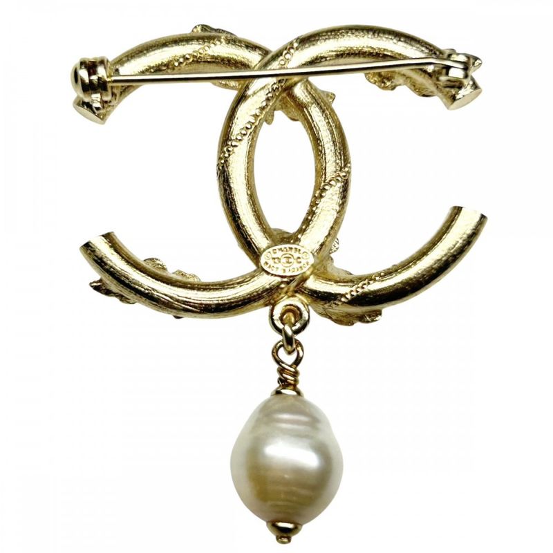 Chanel Brooch Ladies Coco Mark Coco Accessories Flower Chanel GP Rhinestone