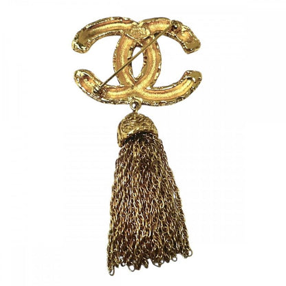 Chanel Brooch Ladies Magma Coco Mark Coco Accessories Fringe Lava Vintage