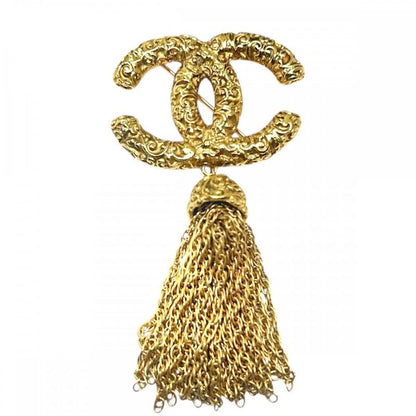 Chanel Brooch Ladies Magma Coco Mark Coco Accessories Fringe Lava Vintage