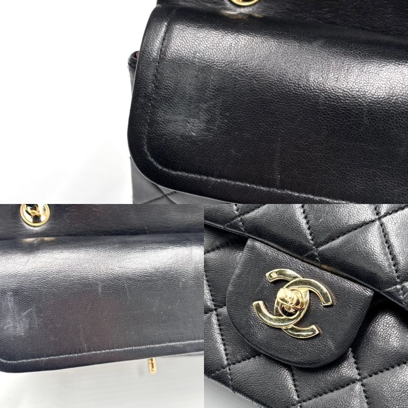 Chanel Shoulder Bag Women Matelasse 25 Double Chain Double Flap Shoulder