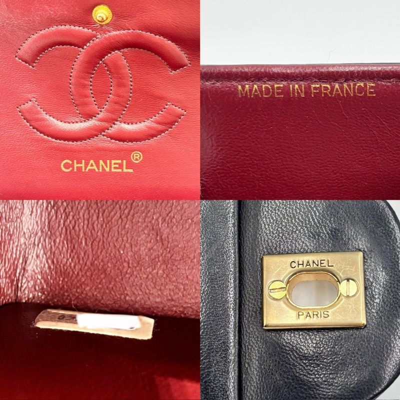 Chanel Shoulder Bag Women Matelasse 25 Double Chain Double Flap Shoulder