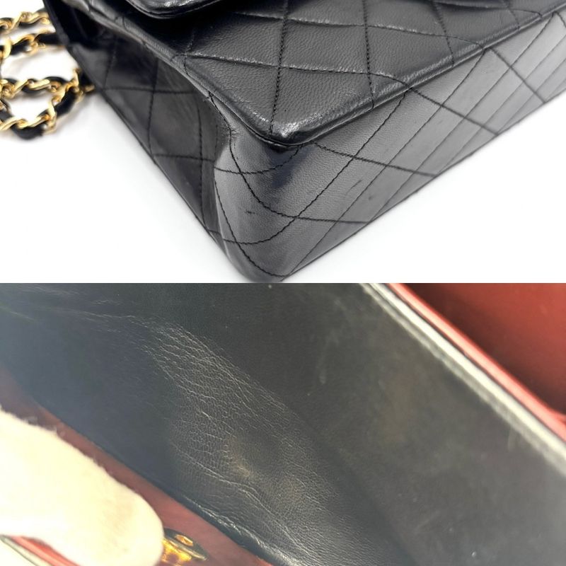 Chanel Shoulder Bag Women Matelasse 25 Double Chain Double Flap Shoulder