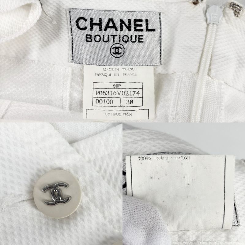 Chanel Dress Women's Coco Button Coco Mark Coco Sleeveless Apparel Clothing