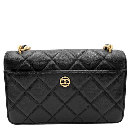 Chanel Shoulder Bag Women Matelasse Coco Mark Turnlock Shoulder Crossbody Coco