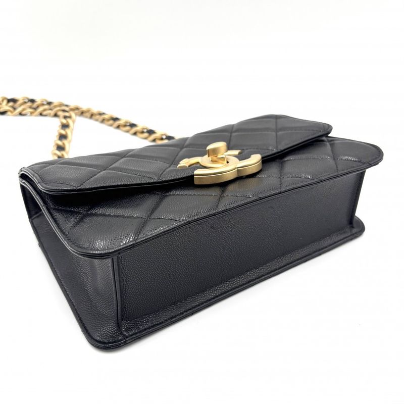 Chanel Shoulder Bag Women Matelasse Coco Mark Turnlock Shoulder Crossbody Coco