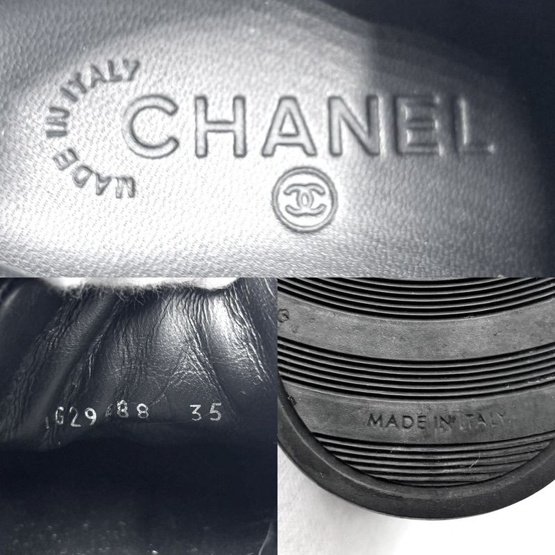 Chanel Shoes Women's Coco Mark Sneakers Low Cut Logo Coco Size 35 Approx 22cm