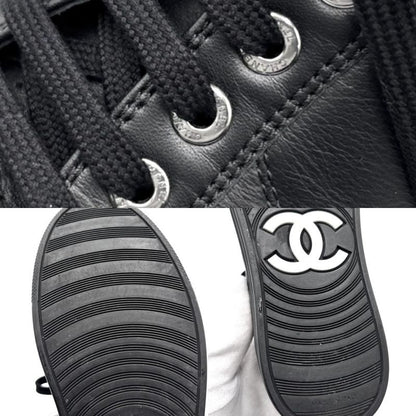 Chanel Shoes Women's Coco Mark Sneakers Low Cut Logo Coco Size 35 Approx 22cm