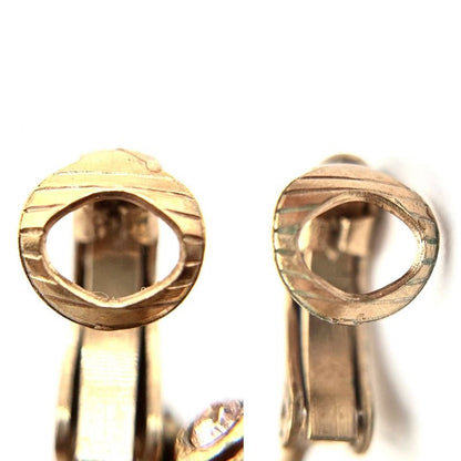 Chanel Single Earring Coco Mark Swing Accessory Vintage GP Rhinestone