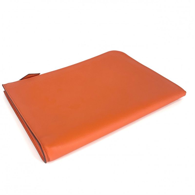 Hermes Clutch Bag Unisex Zip Tablet Second Bag Pouch Men Ladies Hermes □R