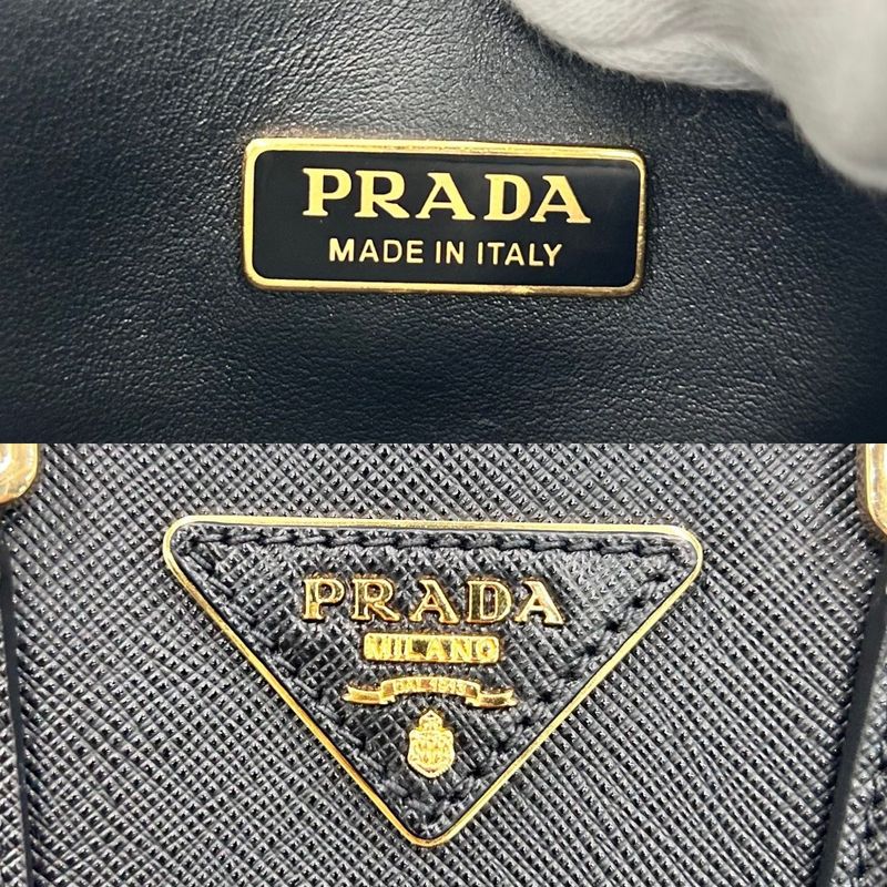 Prada 2WAY Ladies Triangle Logo Mini Tote Handbag Shoulder Bag Shoulder