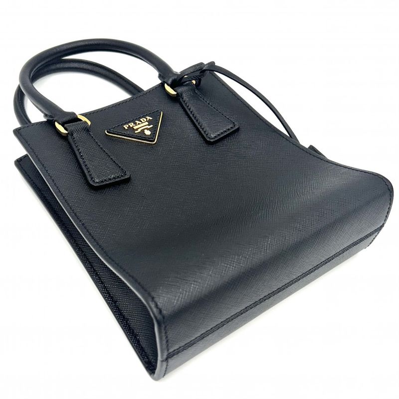 Prada 2WAY Ladies Triangle Logo Mini Tote Handbag Shoulder Bag Shoulder