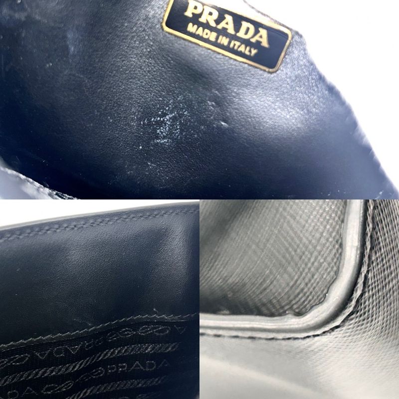 Prada 2WAY Ladies Triangle Logo Mini Tote Handbag Shoulder Bag Shoulder