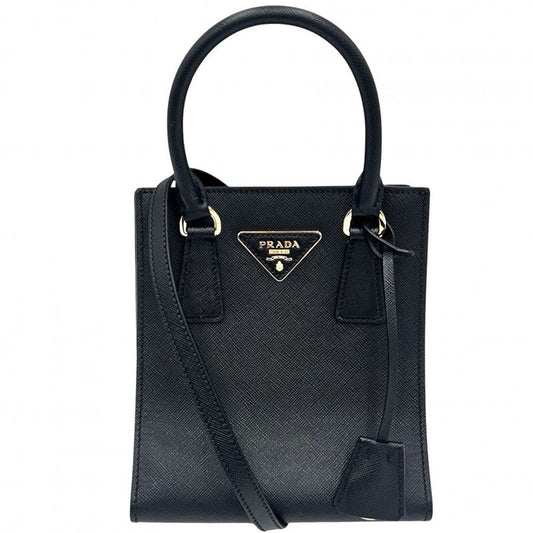 Prada 2WAY Ladies Triangle Logo Mini Tote Handbag Shoulder Bag Shoulder