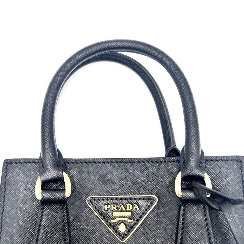Prada 2WAY Ladies Triangle Logo Mini Tote Handbag Shoulder Bag Shoulder