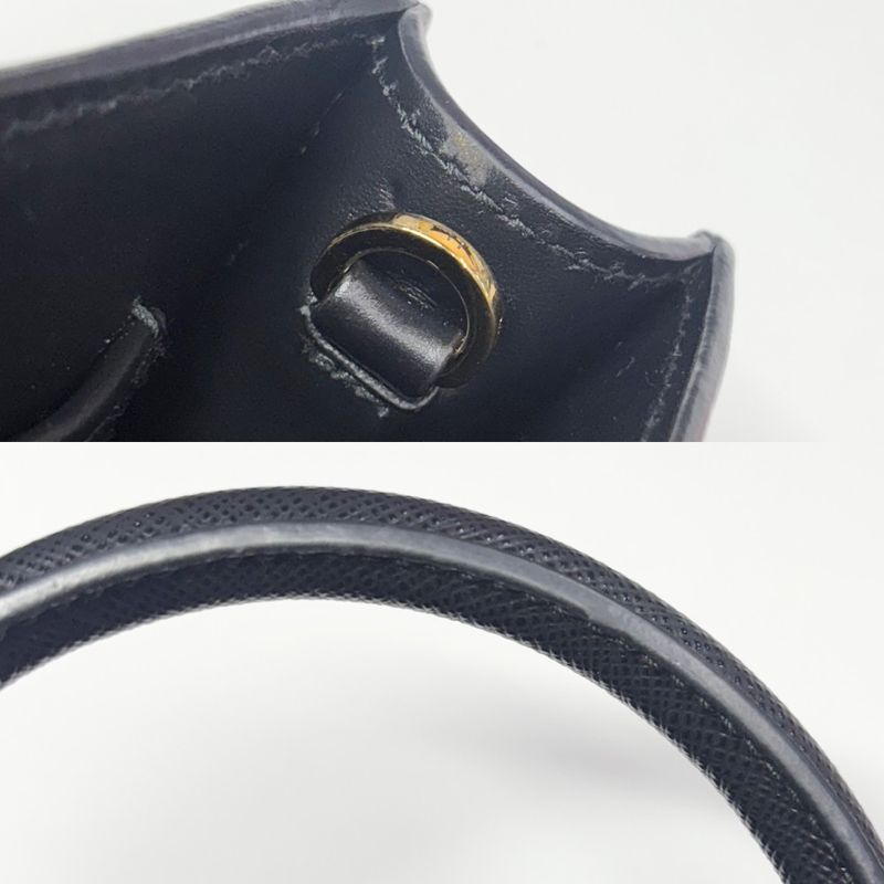 Prada 2WAY Ladies Triangle Logo Mini Tote Handbag Shoulder Bag Shoulder