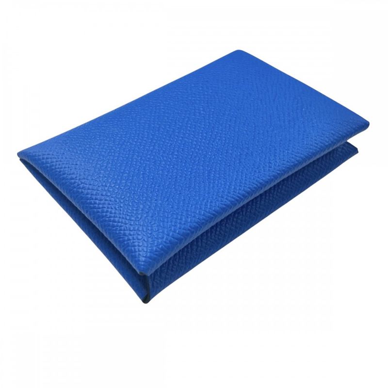 Hermes Card Case Men's Calvi Coin Case Coin Purse Small Item Hermes K Engraved