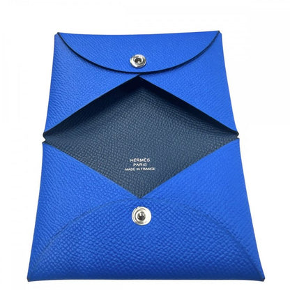 Hermes Card Case Men's Calvi Coin Case Coin Purse Small Item Hermes K Engraved