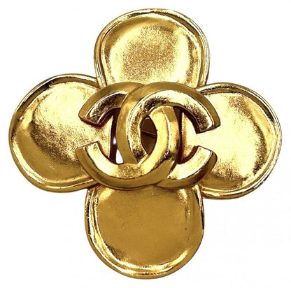 Chanel Brooch Ladies Coco Mark Accessories Vintage Chanel GP 96P Gold Approx