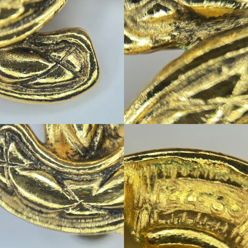 Chanel Earrings Ladies Coco Mark Matelasse Vintage Accessories Chanel GP Gold