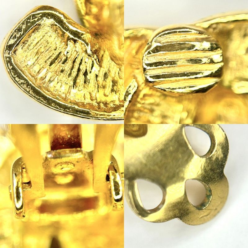 Chanel Earrings Ladies Coco Mark Matelasse Vintage Accessories Chanel GP Gold