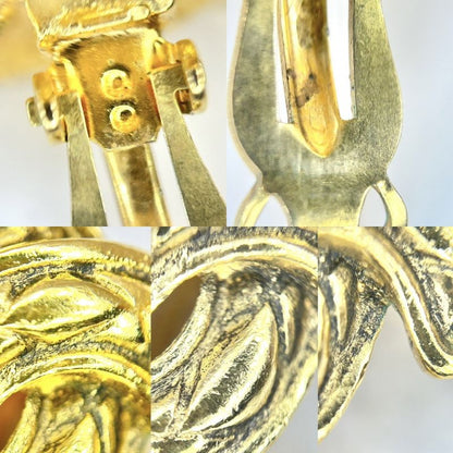 Chanel Earrings Ladies Coco Mark Matelasse Vintage Accessories Chanel GP Gold