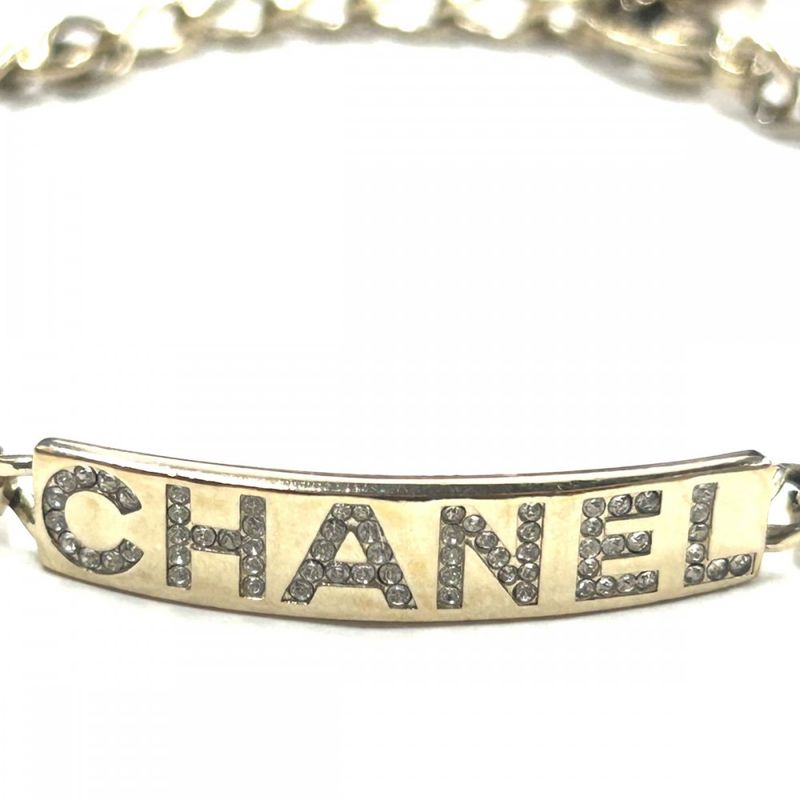 Chanel Bracelet Women Chain Logo Plate Accessories Coco Mark With Adjuster