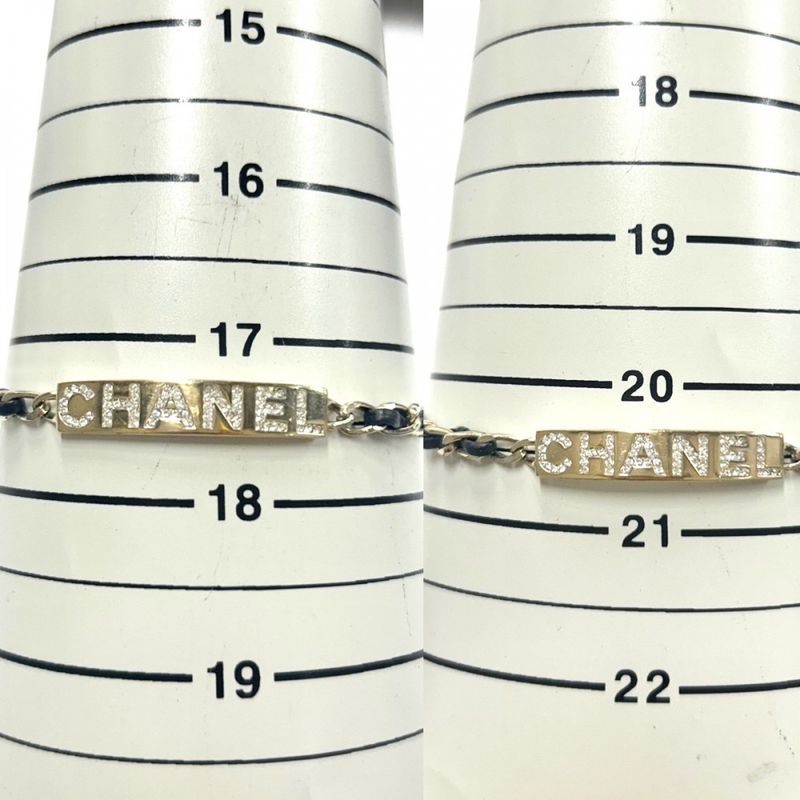 Chanel Bracelet Women Chain Logo Plate Accessories Coco Mark With Adjuster