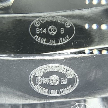 Chanel Earring Women's Coco Mark Accessories Chanel Rhinestone B14B Black Black