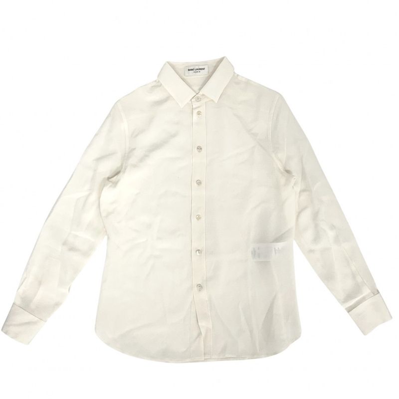 Saint Laurent Paris Long Sleeve Shirt Women's Bow Tie Blouse Tops Apparel