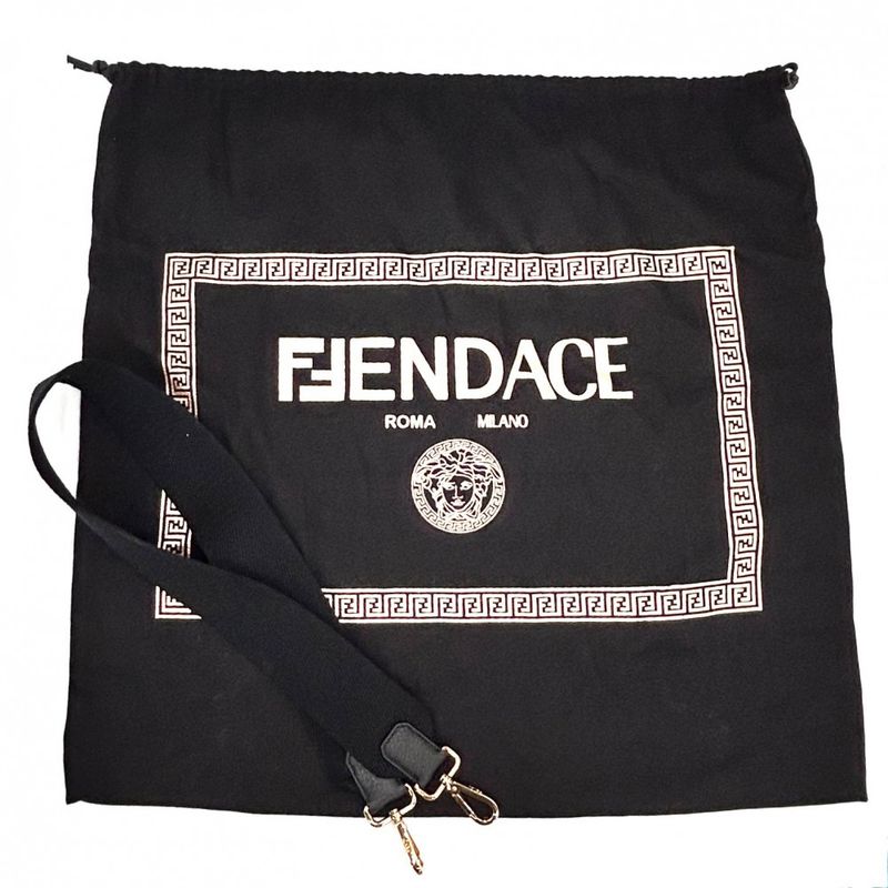 Versace 2WAY Women's Fendace Fendi Collaboration Handbag Shoulder Tote Medusa