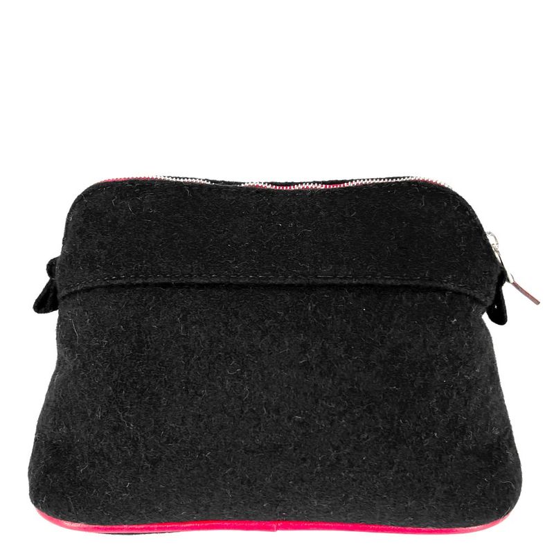 Hermes Pouch Women Bolide Pouch Mini Small Bag Bicolor Hermes Wool Leather