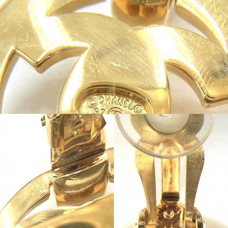 Chanel Earring Ladies Coco Mark Swing Accessory Chanel GP 97P Gold Approx 23.3g