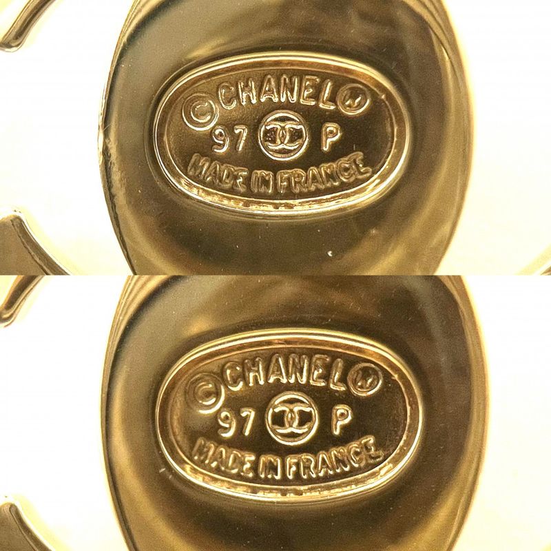 Chanel Earring Ladies Coco Mark Swing Accessory Chanel GP 97P Gold Approx 23.3g