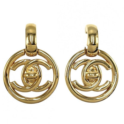 Chanel Earring Ladies Coco Mark Swing Accessory Chanel GP 97P Gold Approx 23.3g