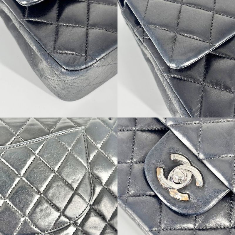 Chanel Shoulder Bag Women's Matelasse 25 Coco Mark Turnlock Matelasse Double