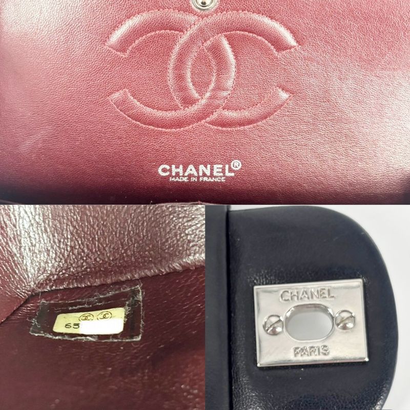 Chanel Shoulder Bag Women's Matelasse 25 Coco Mark Turnlock Matelasse Double