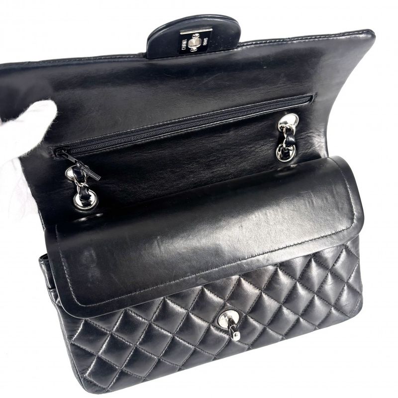 Chanel Shoulder Bag Women's Matelasse 25 Coco Mark Turnlock Matelasse Double