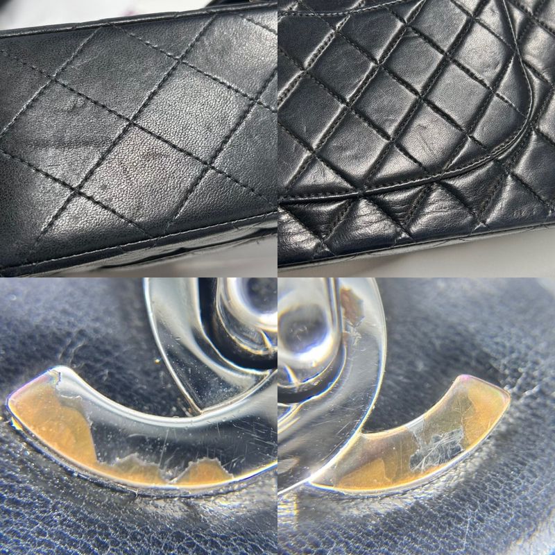 Chanel Shoulder Bag Women's Matelasse 25 Coco Mark Turnlock Matelasse Double