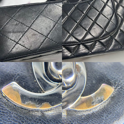 Chanel Shoulder Bag Women's Matelasse 25 Coco Mark Turnlock Matelasse Double